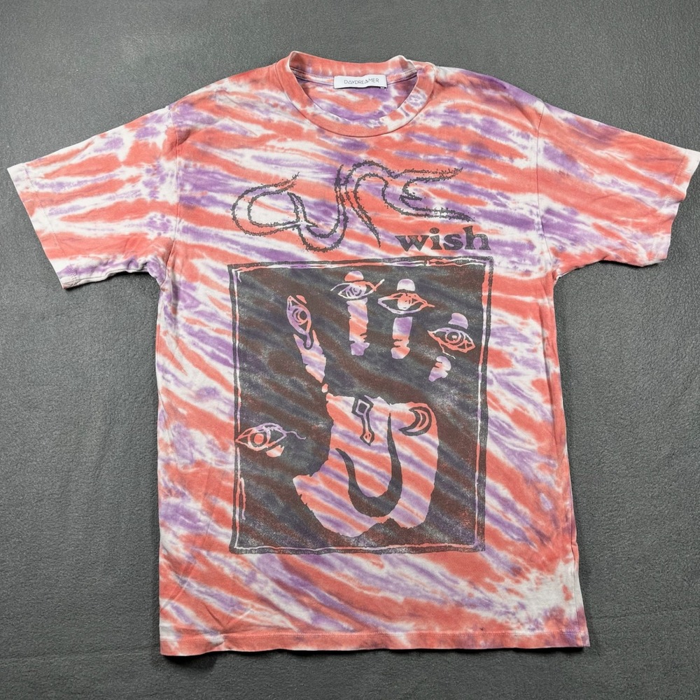 Daydreamer The Cure Wish Tour Tie Dye Band Tee Small Alt Rock Indie Grunge‎ 90s